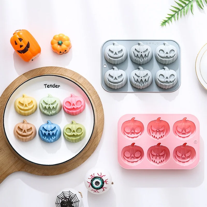 Eco Soap - 6-in-3 Pumpkin Shaped Silicone Mold Halloween