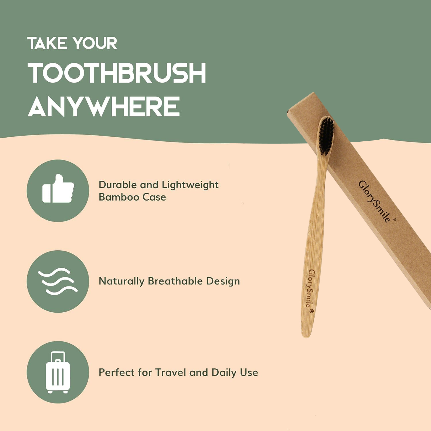 1/4 Pcs Bamboo Toothbrushes -  - Bamboo Toothbrush recension och pris