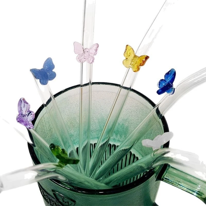 4Pcs Reusable Bow Glass Straws - Reusable Straw recension och pris