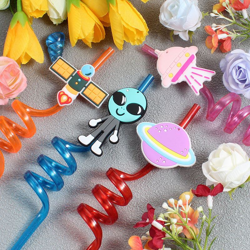 12-pack of space-themed straws - Reusable Straw recension och pris