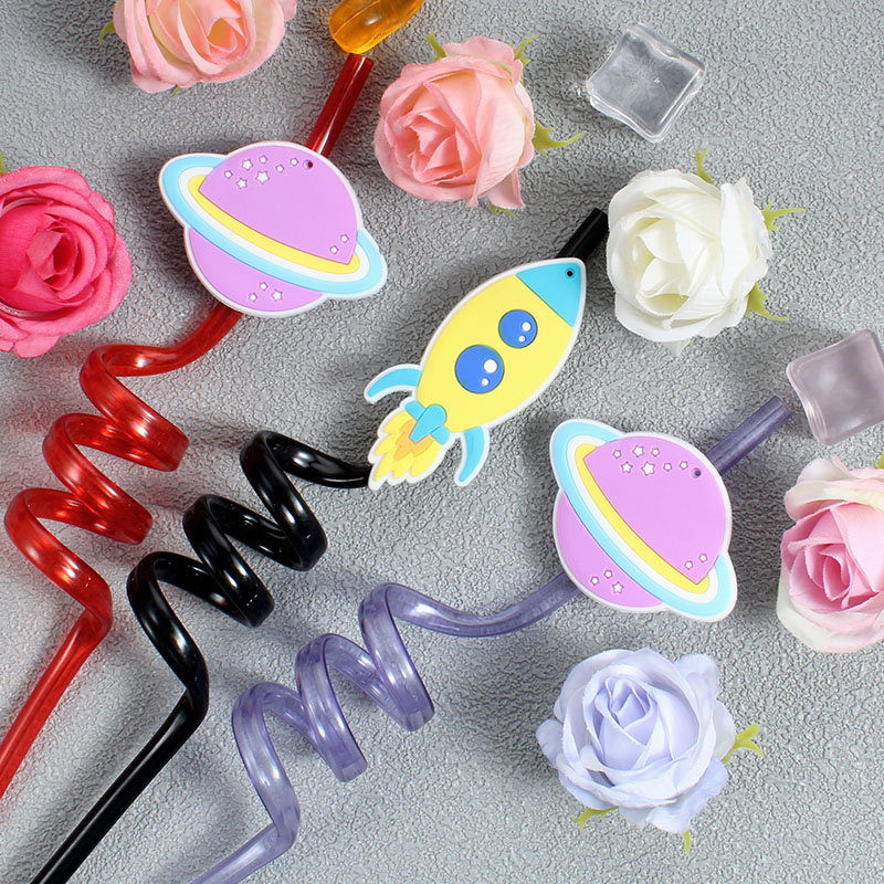 12-pack of space-themed straws - Reusable Straw recension och pris