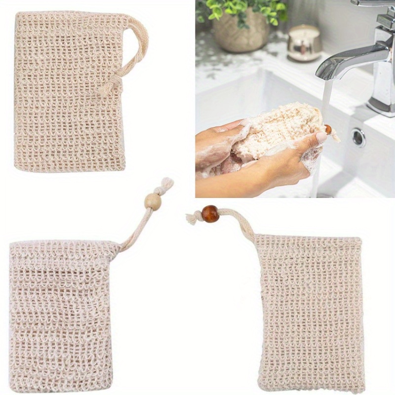 Soap Bag Set Natural Ramie Mes - Eco Sponge recension och pris