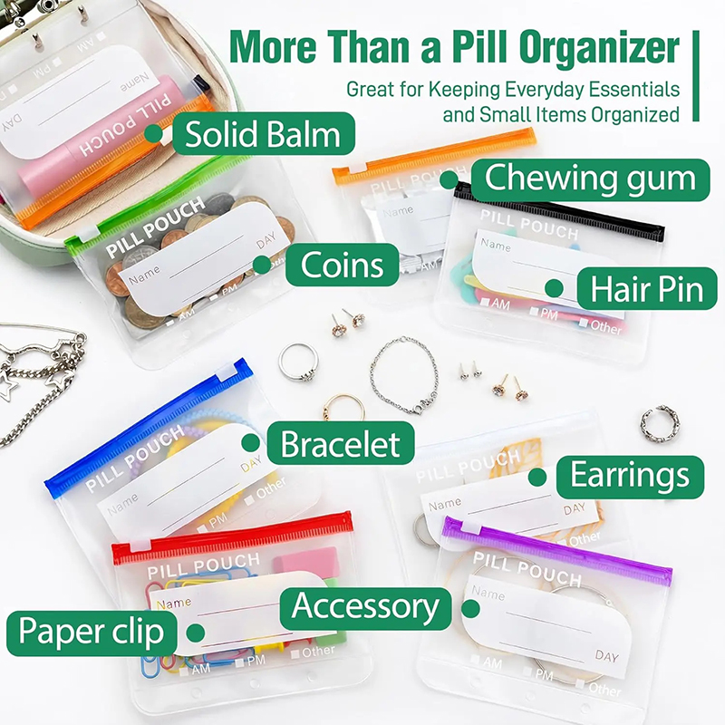 7/14 Pouch Weekly Pill Organiz - Reusable Bag recension och pris