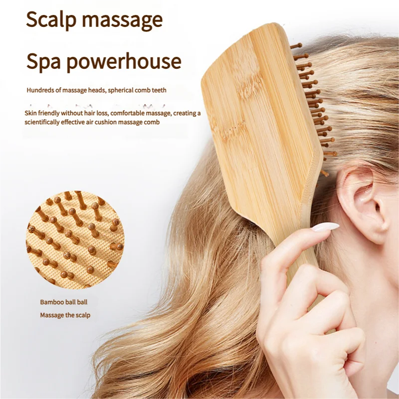 Bamboo Hair Brush Women Stylin - Bamboo Toothbrush recension och pris