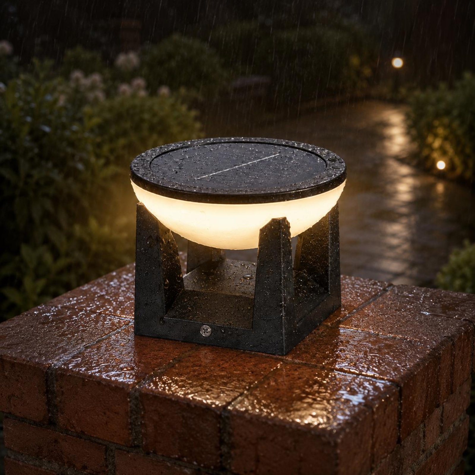 Solar Post Light Easy to Insta - Solar Garden Light recension och pris