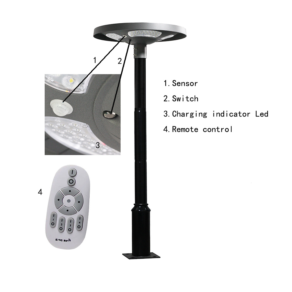 Waterproof IP65 UFO Solar LED  - Solar Garden Light recension och pris